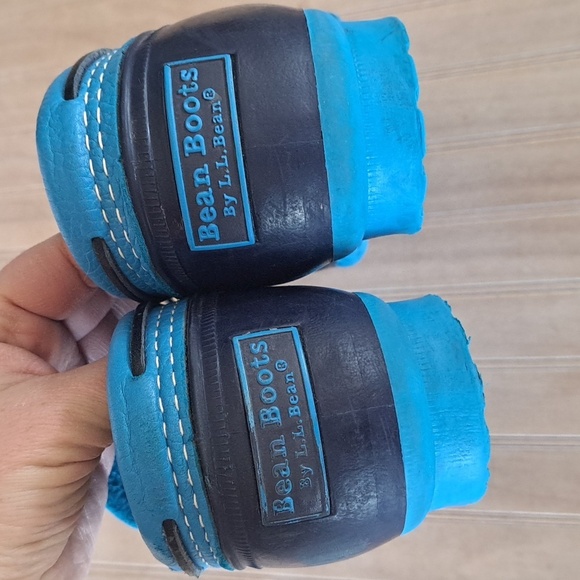 L.L. Bean 'Bean Boots' Low Leather Laced Rubber Mocs Duck Durable Qus Rain Boots - Picture 4 of 9